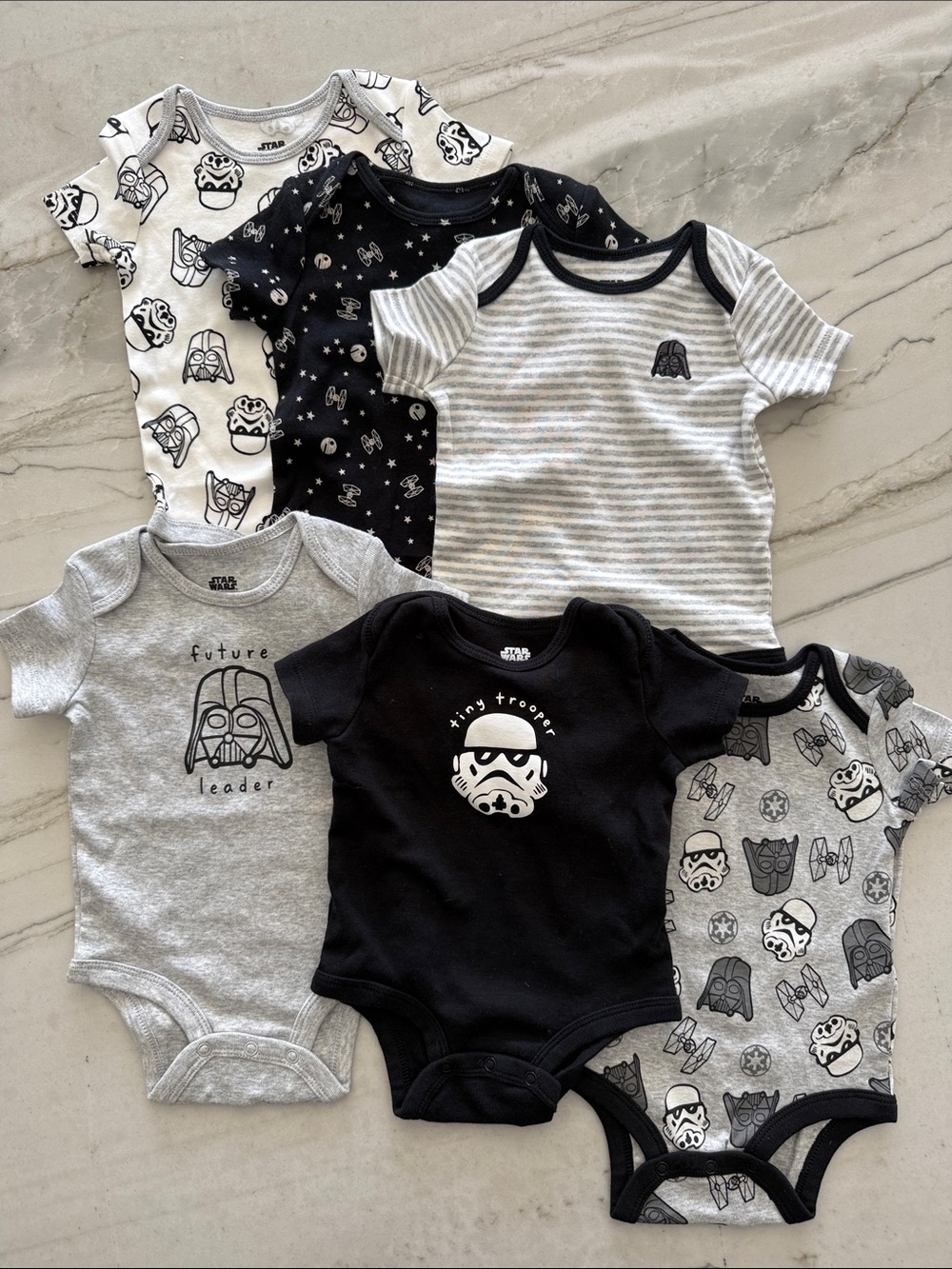 Star Wars Baby Bodysuit Set - 6 pieces